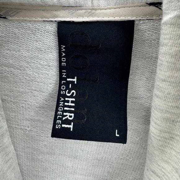 Anthropologie Dolan‎ T-Shirt Gray Open Front Cardigan Wrap Size L Cozy Coastal - Picture 7 of 8